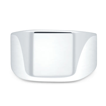 925 Sterling Silver Signet Plain Band High Polished Thumb Ring Wholesale